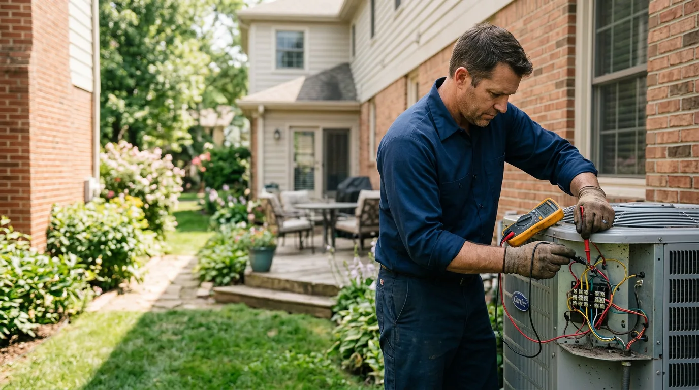 HVAC technician working near Waterford Works, NJ